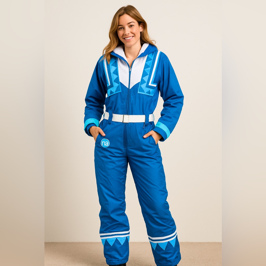 Tipsy Elves Women’s Navy Triangle Vintage Retro Snowsuit